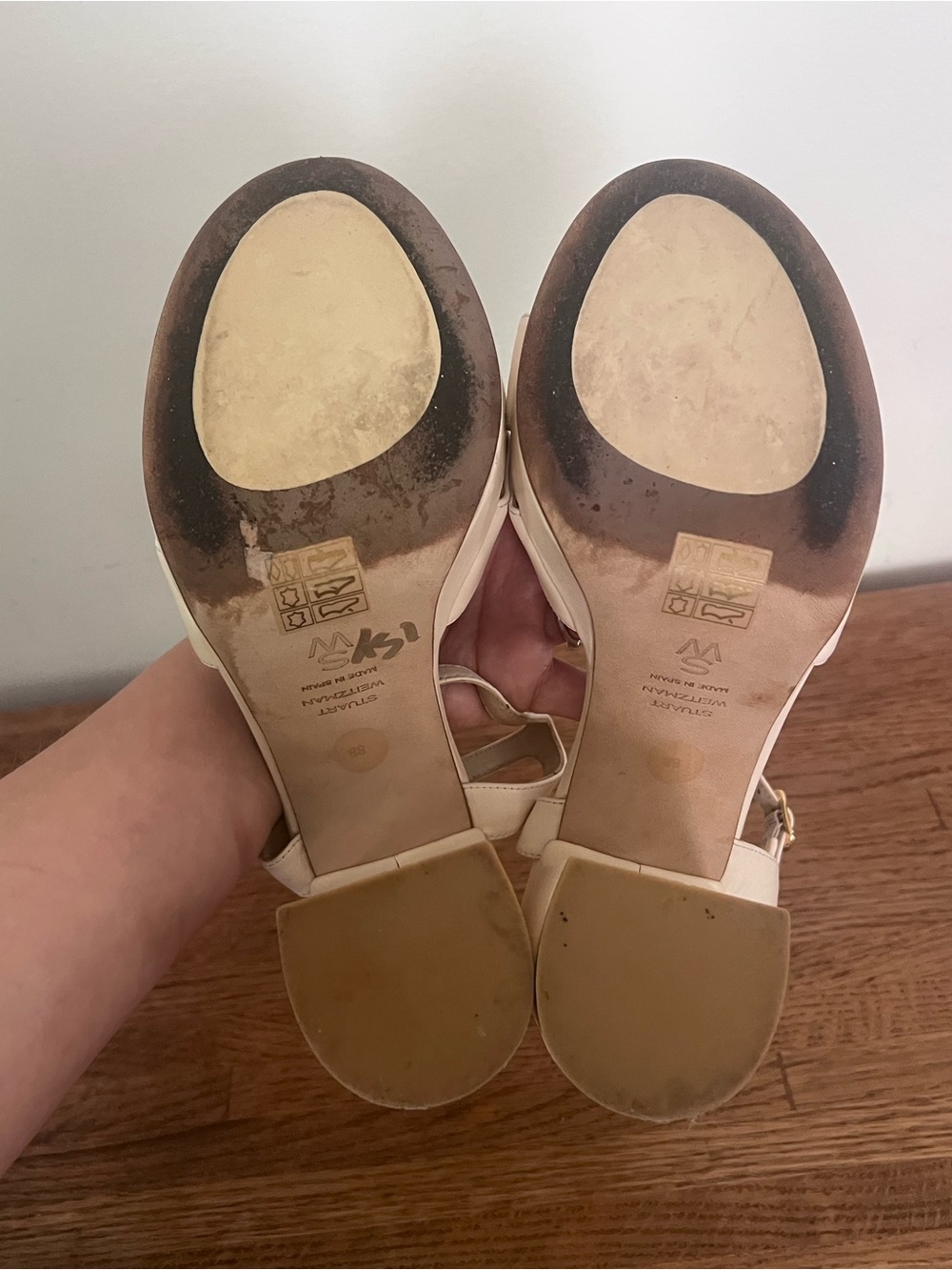 Stuart Weitzman Dayna Platform Sandal in Off-White - Picture 8 of 11
